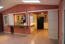 There's the former eat-in kitchen I referenced before. We'll be able to put stools at the counter on both sides